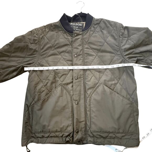 Filson Men's Primaloft Long Sleeve Lined Quilted Pack Jacket Dark‎ Green Medium - Picture 13 of 15